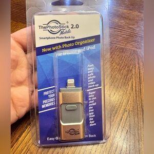 Gold and Gray PhotoStick Mobile Adapter